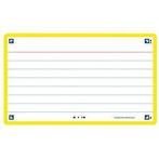Flashcard oxf 2.0 75x125mm 80vel 250gr lijn geel | Krimp a 8, Ophalen of Verzenden