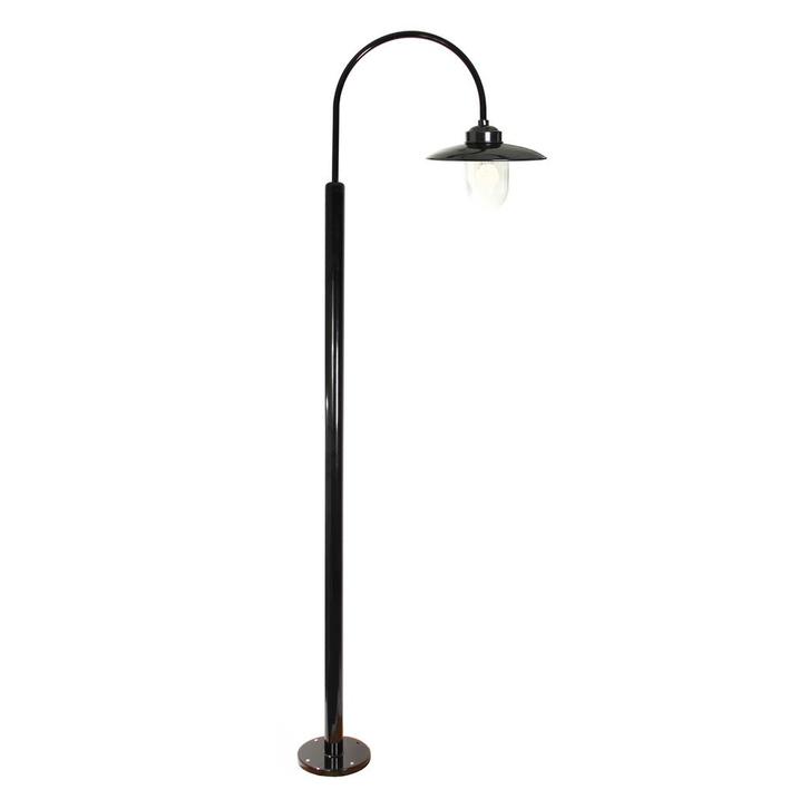 Solingen Tuin Lantaarn Zwart Tuinverlichting, Tuin en Terras, Buitenverlichting, 50 tot 250 watt, Nieuw, Aluminium, Staande lamp