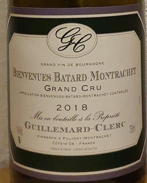 2018 Guillemard-Clerc - Bienvenues-Bâtard-Montrachet Grand, Verzamelen, Wijnen