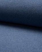 Organische katoen fleece jeans blauw, Hobby en Vrije tijd, Stoffen en Lappen, Nieuw, Blauw