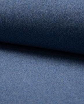 Organische katoen fleece jeans blauw, Hobby en Vrije tijd, Stoffen en Lappen, Blauw, Nieuw