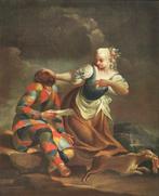 Giovanni Domenico Ferretti (1692-1768) - Arlecchino maestro, Antiek en Kunst, Kunst | Schilderijen | Klassiek