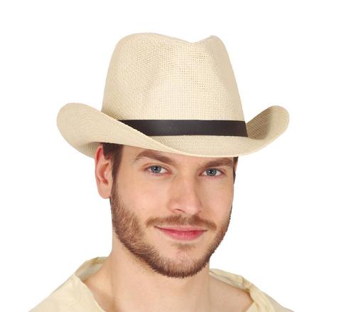 Cowboyhoed Van Stro, Hobby en Vrije tijd, Feestartikelen, Nieuw, Verzenden