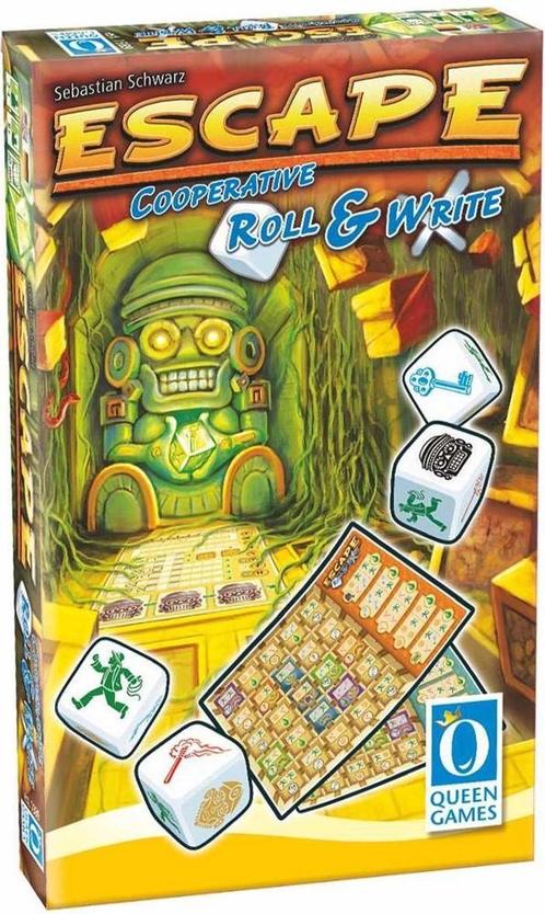 Escape - Roll & Write | Queen Games - Dobbelspellen, Hobby en Vrije tijd, Gezelschapsspellen | Bordspellen, Nieuw, Verzenden
