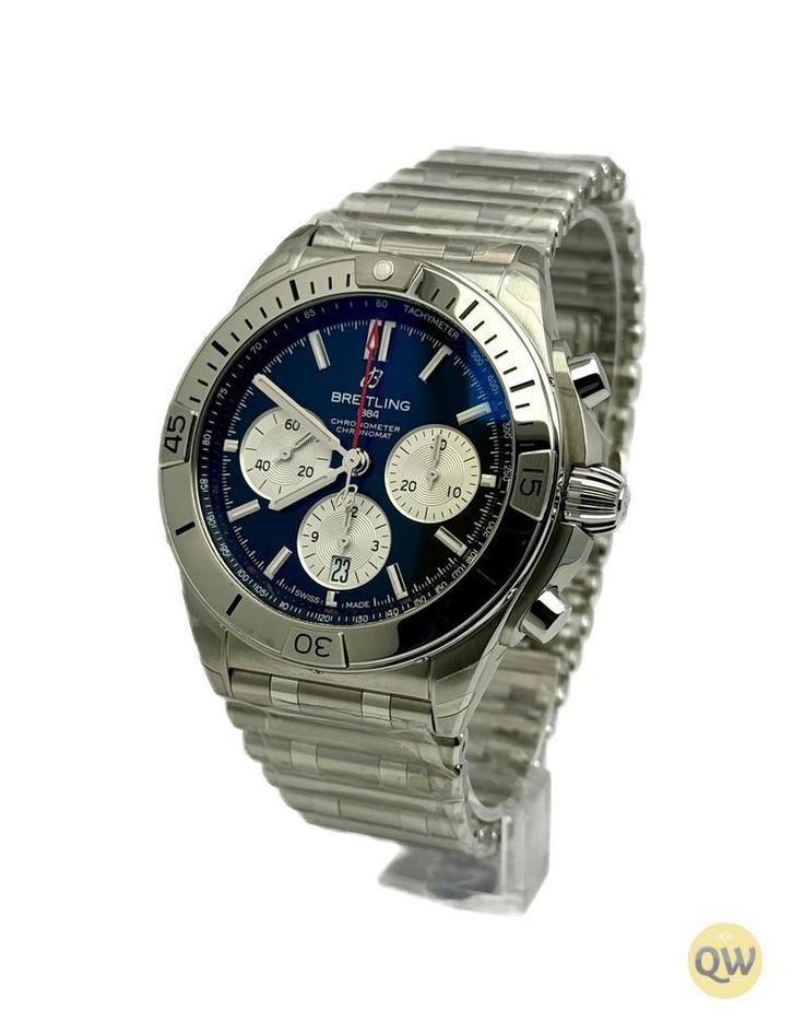 Breitling Chronomat B01 Zwart New & Unworn, Sieraden, Tassen en Uiterlijk, Horloges | Heren, Staal, Nieuw, Staal, Breitling, Polshorloge