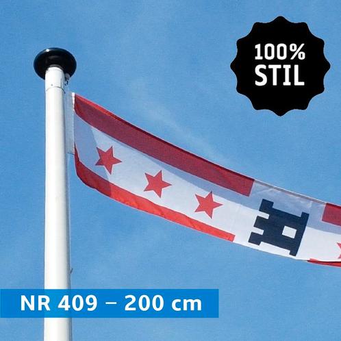 NR 409: Wimpel Drenthe 100% stil-200cm (zonder stokje (met, Diversen, Vlaggen en Wimpels, Nieuw