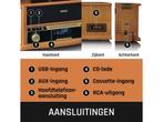 Classic Phono Retro Platenspeler - Bluetooth - Auto-stop -, Verzenden, Zo goed als nieuw