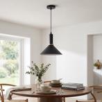 Hanglamp | Olena | Ø25cm | 1-lichts | Zwart | E27, Ophalen of Verzenden, Nieuw, 75 cm of meer