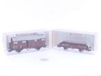 Schaal H0 Fleischmann 5310 & 5914 goederenwagen 2-delige..., Hobby en Vrije tijd, Modeltreinen | H0, Gelijkstroom, Fleischmann