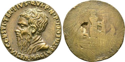 Einseitige Bronze Medaille o J Italien Ferrara: Vincenzo..., Postzegels en Munten, Penningen en Medailles, Verzenden