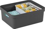 Sunware - Sigma home opbergbox 24L antraciet - 44,5 x 34,5 x, Ophalen of Verzenden, Zo goed als nieuw
