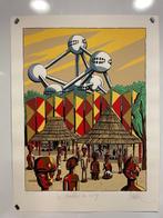 Loustal - 1 Silkscreen - One Shot - Atomium, Expo 58, Nieuw