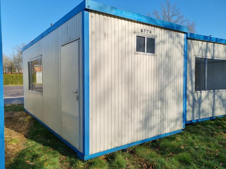 kantoorunit I woon unit I bouwkeet 6x3 incl Toilet en keuken, Doe-het-zelf en Verbouw, Bouwketen en Schaftketen, Zo goed als nieuw