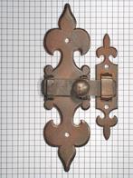 Grote deurschuif met vanger ijzer geroest, Doe-het-zelf en Verbouw, Hang- en Sluitwerk, Ophalen of Verzenden, Nieuw