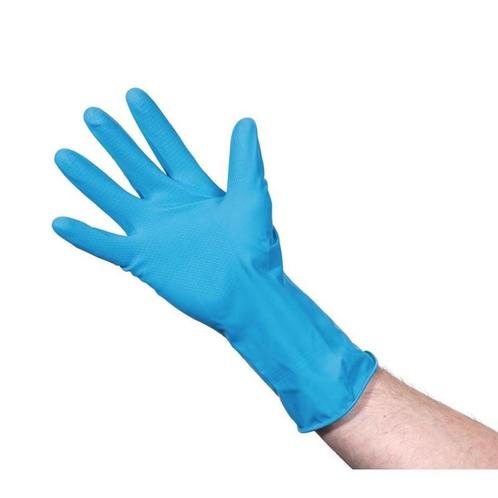 Handschoenen natuurlijk latex blauw Jantex, Zakelijke goederen, Horeca | Keukenapparatuur, Nieuw in verpakking, Verzenden