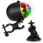 Discolamp disco lamp bol bal discobol led *accu* + zuignap +
