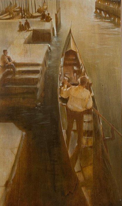 Antonio Sgarbossa (1945) - Venezia, Antiek en Kunst, Kunst | Schilderijen | Klassiek