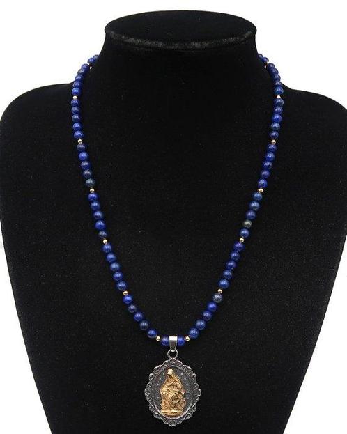 Lapis lazuli - Spirituele Halsketting van de Maagdelijke, Antiek en Kunst, Antiek | Boeken en Bijbels