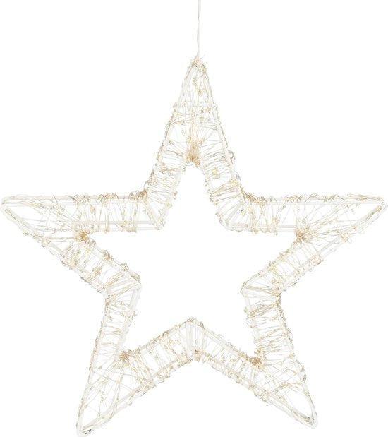 2dekans | Luca Lighting Ster Hangend met Warm Witte LED, Diversen, Kerst, Zo goed als nieuw, Ophalen of Verzenden
