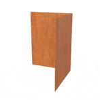 Cortenstaal kantopsluiting recht 90° hoek 30x30x0,2x39cm, Overige materialen, 25 tot 50 cm, Nieuw, Minder dan 25 cm