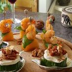 Anovi Tapasprikkers met Olijfmotief – Ambachtelijk Zilver., Ophalen of Verzenden, Nieuw, Zilver, Bestekset