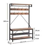 Industriële Kapstok met Schoenenbank – Halrek en Opbergbank, Verzenden, Nieuw