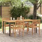 vidaXL Tuin Tafel 180x90x75 cm van Massief Acacia Hout en, Verzenden, Nieuw