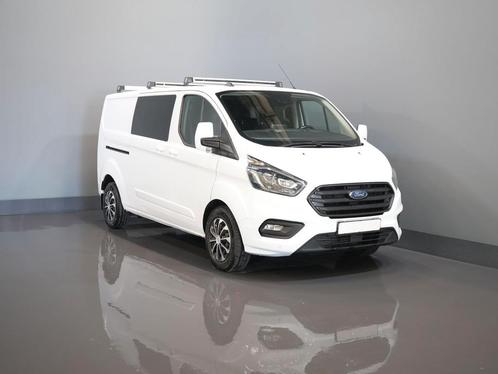 Ford Transit Custom 2.0 TDCI 170 pk Aut. L2 DC Dubbel Cabine, Auto's, Bestelauto's, Onderhoudsboekje, Lease, Automaat, Wit, Ford