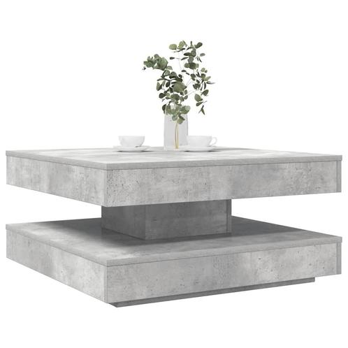 vidaXL Salontafel 360 graden draaibaar 70x70x34,5 cm, Huis en Inrichting, Tafels | Salontafels, 50 tot 100 cm, Nieuw, Overige houtsoorten
