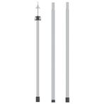 vidaXL Luifelstok telescopisch 102-260 cm aluminium, Verzenden, Nieuw