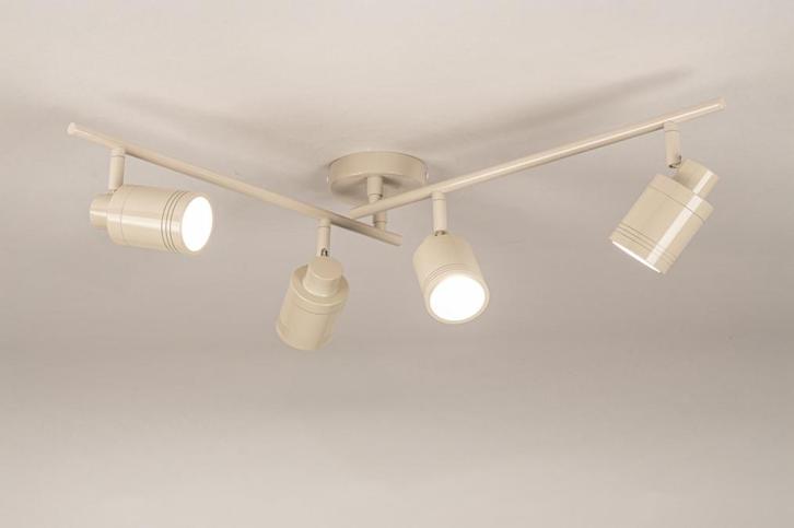 Rietveld Spots - Beige, Zand - Metaal, Aluminium, Huis en Inrichting, Lampen | Hanglampen, Verzenden