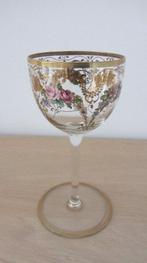 Moser - Wijnglas - Kristal - Czech Moser glass Emaillé, Antiek en Kunst, Antiek | Glas en Kristal