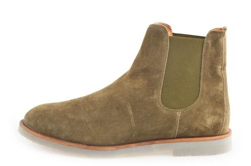 Stefano Lauran Chelsea Boots in maat 45 Groen | 10% extra, Kleding | Heren, Schoenen, Overige kleuren, Zo goed als nieuw, Boots