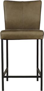 Leren barkruk laag - Rancho Leer Green - Zwart, Huis en Inrichting, Stoelen, Nieuw, Leer, Ophalen of Verzenden, Eén