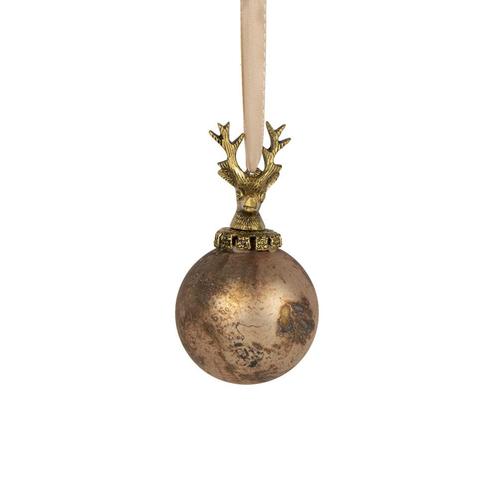 decoratie bal hert antiek bruin 8cm, Huis en Inrichting, Woonaccessoires | Overige, Verzenden