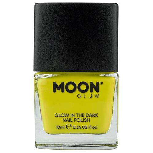 Moon Glow Glow in the Dark Nail Polish Yellow 14ml, Hobby en Vrije tijd, Feestartikelen, Nieuw, Verzenden