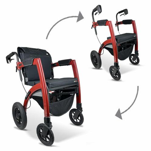 Rollz Motion Performance - rollator en rolstoel - Rood S, Diversen, Verpleegmiddelen, Nieuw, Ophalen of Verzenden