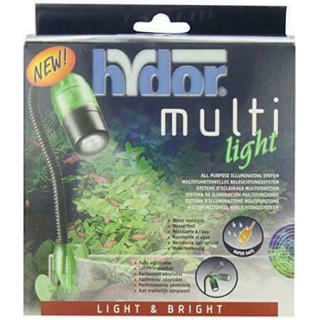 Hydor Multilight - wit - opzetlampje met klem en zwanehals (, Dieren en Toebehoren, Vissen | Aquaria en Toebehoren, Ophalen of Verzenden