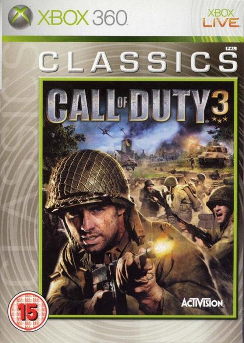 Call of Duty 3 (classics) (Xbox 360), Spelcomputers en Games, Games | Xbox 360, Gebruikt, Vanaf 12 jaar, Verzenden