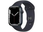 Apple Watch Series 7 45mm - Zwart, Verzenden, Zo goed als nieuw