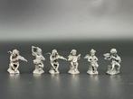 Miniatuur beeldje - Miniaturas de putti plata 800 (6) -, Antiek en Kunst