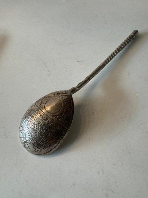 Lepel - .875 (84 Zolotniki) zilver, Antiek en Kunst, Antiek | Goud en Zilver