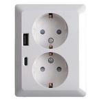 Stopcontact met USB | ION Industries, Doe-het-zelf en Verbouw, Elektra en Kabels, Verzenden, Nieuw