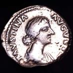 Romeinse Rijk. Faustina II (Augusta, AD 147-175). Denarius, Postzegels en Munten