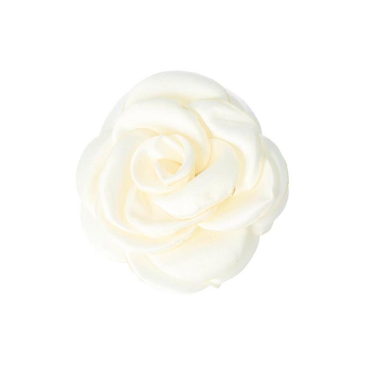 Haarspeld Duckklem 8cm – Haarbloem Roos – Wit, Sieraden, Tassen en Uiterlijk, Uiterlijk | Haarverzorging