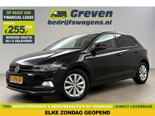 Volkswagen Polo 1.0 TSI Highline AUT LED Carplay Clima PDC, Auto's, Volkswagen, Te koop, Automaat, Financial lease, Benzine, Zwart