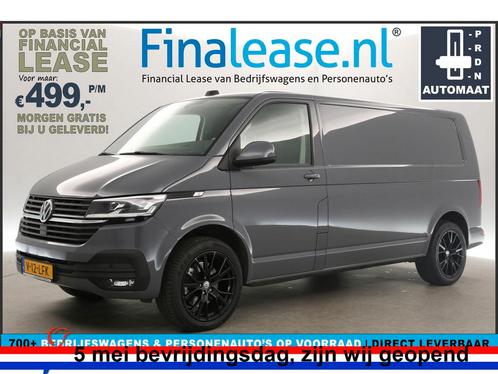 Volkswagen Transporter 2.0 TDI L2H1 200PK AUT ACC Cam €499pm, Auto's, Bestelauto's, Lease, Automaat, Diesel, Volkswagen, Zilver of Grijs