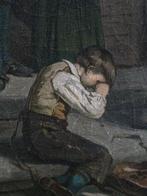 Theodore Gerard (1829-1902) - Bambino cade davanti alluscio