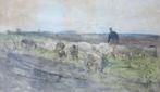 Anton Mauve (1838-1888) - Herder met schapen, Antiek en Kunst, Kunst | Schilderijen | Klassiek