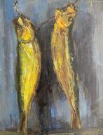 Vic Dooms (1912-1994) - Stilleven met vissen, Antiek en Kunst, Kunst | Schilderijen | Klassiek